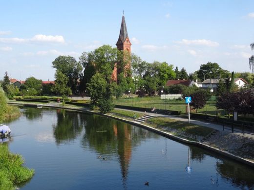 Noteć i kościół św. Jakuba w Barcinie