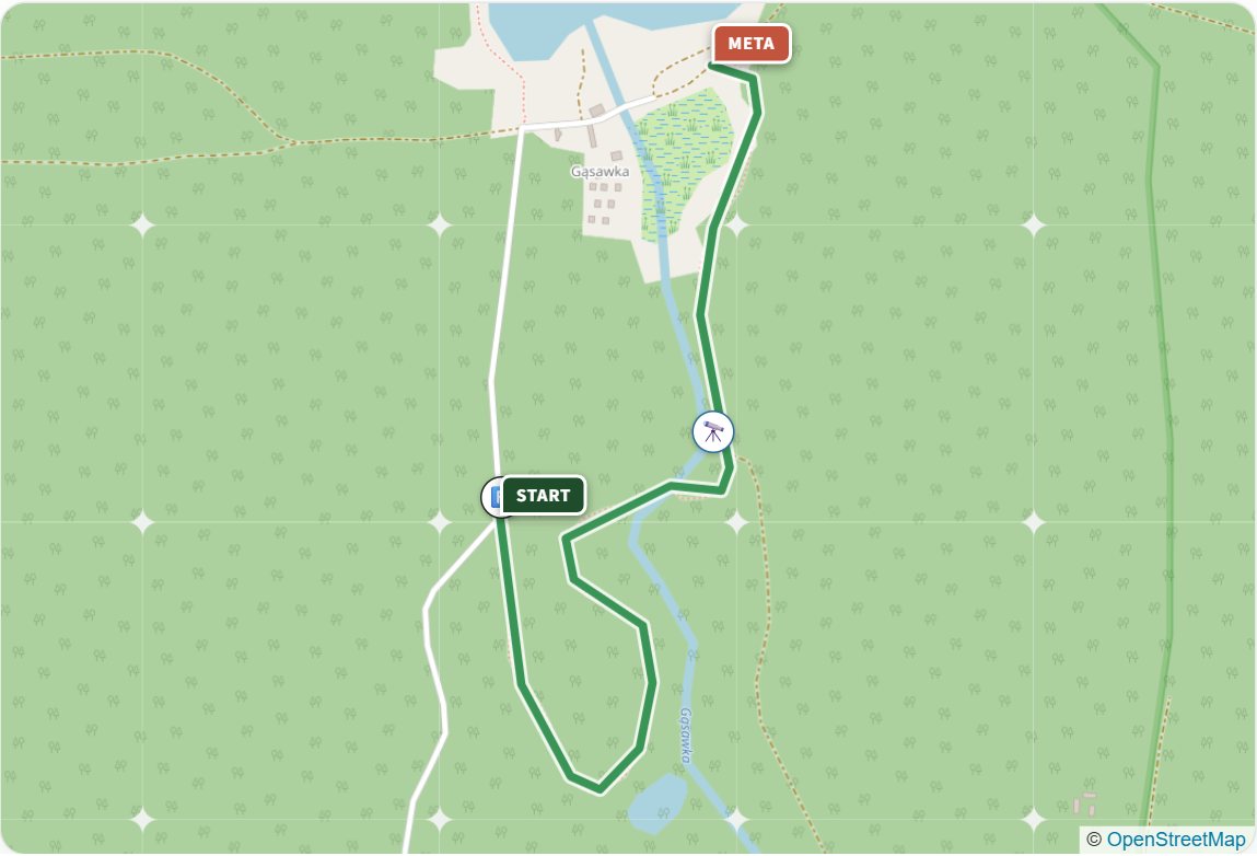 Ścieżka „Dolina rzeki Gąsawki” - mapa
