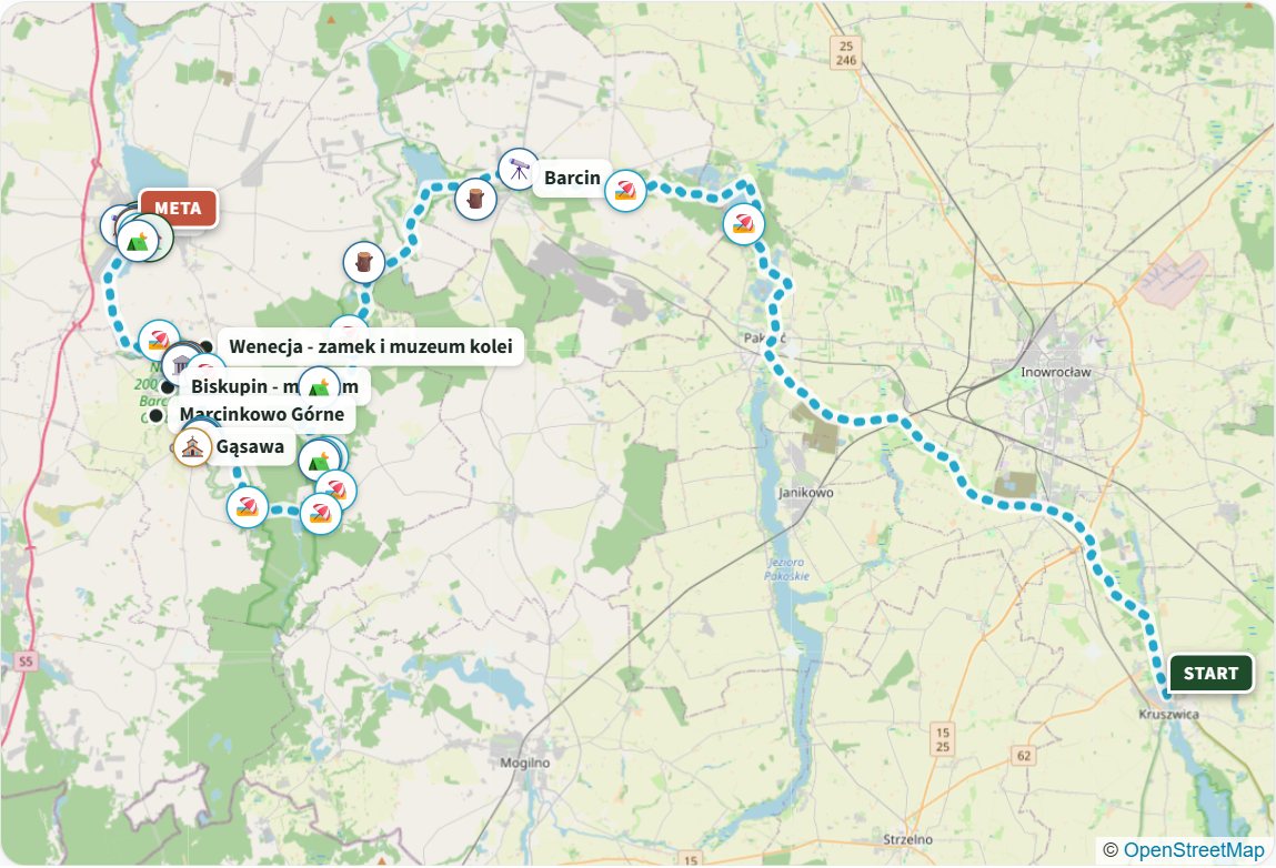 An Ancient Tale Water Trail (Szlak Starej Baśni) - map