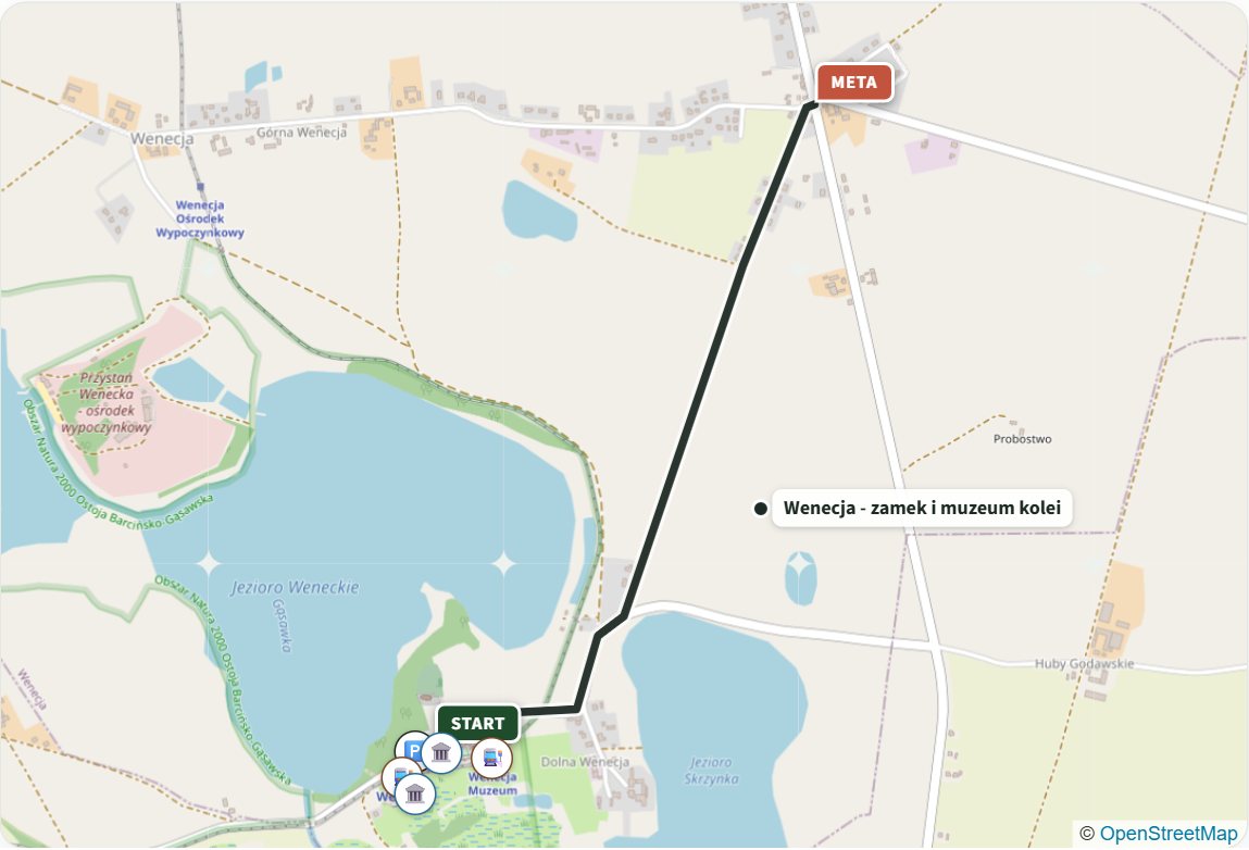 Wenecja Trail (Szlak Wenecki) - map
